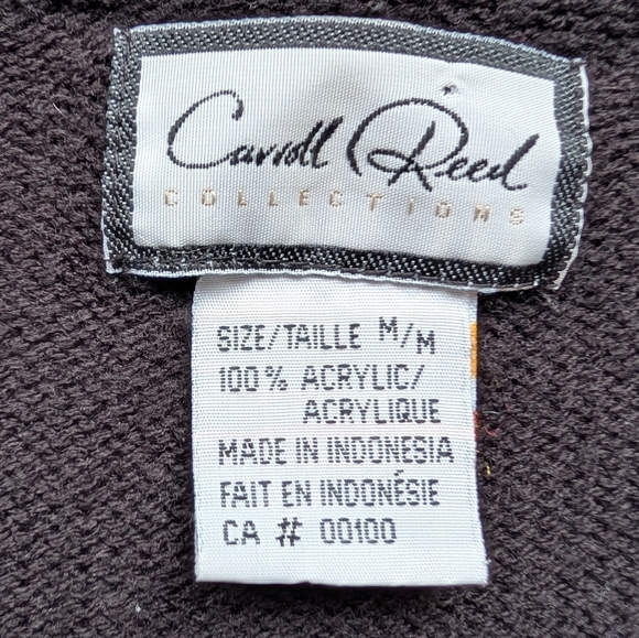 Vintage Carroll Reed Woman's Cardigan Cottagecore Folk Floral Embroidered Size L - Picture 9 of 13